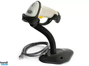 Symbol LS2208 Wired USB Laser Barcode Scanner CR White + Cable+ Stand
