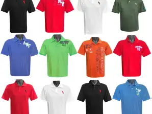 POLO T-SHIRTS TIL MÆND UNGDOMS T-SHIRTS KORTÆRMET BLANDING AF MØNSTRE OG FARVER M - XL