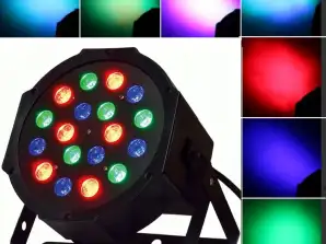 COLOROPHONE DISCO LED SPOTLIGHT LÉZER PROJEKTOR PARTY RGB