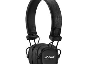 Marshall Major IV Bezprzewodowe słuchawki nauszne Bluetooth Czarne