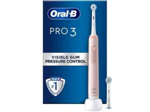 Oral B Spazzolino Elettrico Cross Action Pro3 3400N Rosa EU