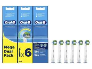 Oral B sähköhammasharjan vaihtopään tarkkuus Clean EB20 6 6p
