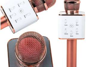 WIRELESS KARAOKE MICROPHONE WITH BLUETOOTH SPEAKER FOR RECORDING