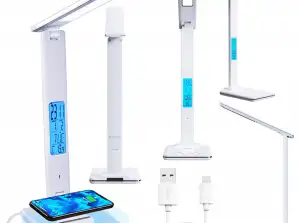 LED DESK LAMP WITH USB INDUCTIVE CHARGER SCHOOL LAMP