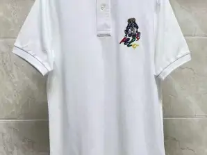 Ralph Lauren Bear polo skjorte for menn, størrelser: S, M, L, XL, XXL