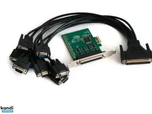 IOCREST 8x Seri RS-232 COM Bağlantı Noktaları PCI-е Denetleyici Kartı Tam Yükseklikte