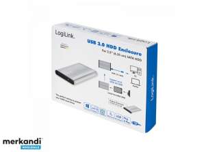 LogiLink harddisk kabinett 2 5 SATA USB 3.0 Alu sølv UA0106A