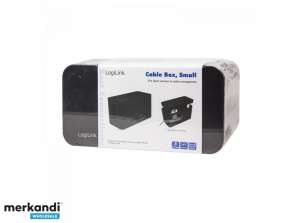 LogiLink Cable Box  small   Kabelmanagement Box   Schwarz KAB0060