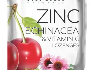 Herbion Naturals Zink-, Echinacea- en Vitamine C-zuigtabletten met natuurlijke kersensmaak - 25 CT - Voedingssupplement - Ondersteunt het immuunsysteem - Bevordert Ov
