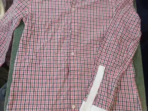 Skjortor sorterade för pojkar (164 cm-M) 1 klass (A) partihandel efter vikt