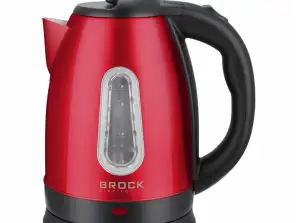 BROCK Electric Kettle 1.8L, 1500W Stainless Steel Body with Triple Safety System