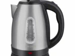 BROCK Electric Kettle - Stainless Steel - 1.8L Capacity, 1500W Power, Triple Safety System