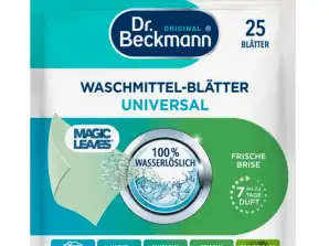 Dr. Beckmann Universal-Waschpads WASCHMITTEL-BLATTER 25 Stück