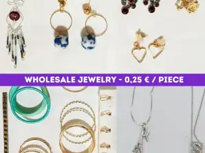 Lot de bijoux fantaisie en gros | Lot de 1000 pièces de bijoux fantaisie