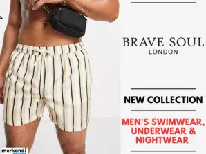 BRAVE SOUL MEN'S UNDERWEAR, SWIMWEAR AND NIGHTWEAR COLLECTION - FROM 2,54 EUR / PC