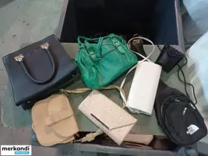 Sorterad blandning av handväskor och plånböcker 1 (A) klass grossist efter vikt