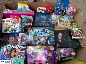 Amazon pallets mix toys Lego, Barbie, Hot Wheels, LOL, Furby, Playmobil, Pokémon, Revell, Schleich and