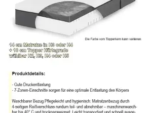 Bett Boxspringbettm Matratzen Matratze Topper XL H3 H4 H5