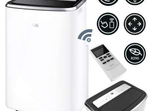 AEG AXP 26 U 338 CW ChillFlex Pro airconditioner in wit met roestvrijstalen afdekking en afstandsbediening