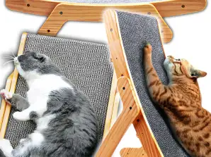 Wooden Cat Scratcher Bed Couch 2in1 Kartong Kartong Stor XL SCRAT01