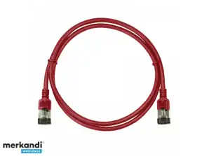 LogiLink SlimLine Patch Cable 0 5 m Cat6a Red CQ9024S