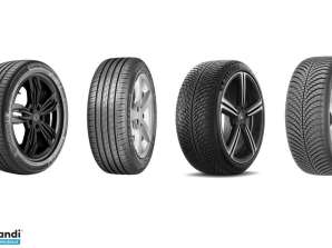 Conjunto de 50 unidades de pneus de automóveis novos com embalagem original