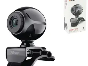 Уеб камера Trust черна Exis малка опаковка 7.5 см