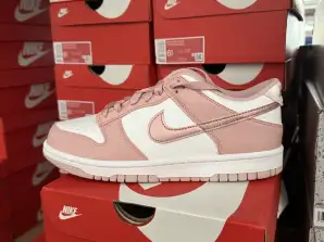 Nike Dunk Låg Rosa Sammet (GS) - DO6485-600 - helt ny 100% äkta