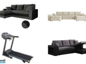 Set of 13 sofas and treadmills Mixed quality