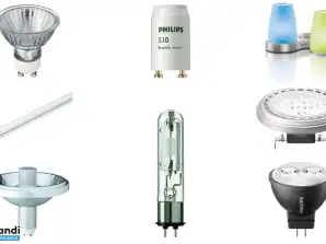 Lote de 3610 unidades de produtos de iluminação Philips novos com iluminação embutida