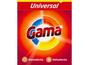 Gama Detergente en Polvo Alemán Efectivo a 30°C Universal 45+5 Lavados 3kg