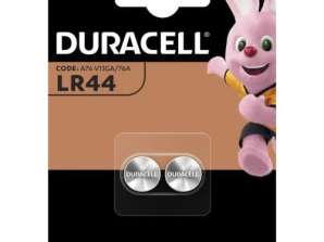 Duracell Batteria LR44 Pulsante Alcalina 2 batteria/blister 1.55V