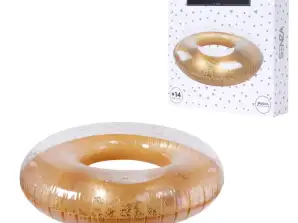 SENZA Bouée de natation confettis doré 120 cm