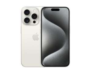 Apple iPhone 15 Pro 128GB Bílý Titan EU MTUW3 POŠKOZENÍ POUZE KRABICE