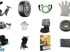 Parti med 404 nya fordonsprodukter och utrustning med förpackning