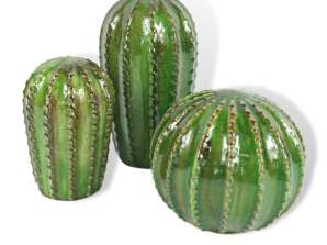 Beeld Cactus bol groen  15cm / 16cm / 22cm