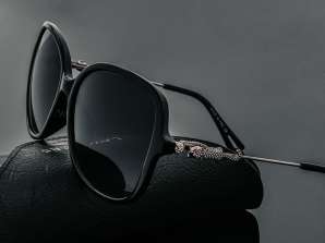 100 óculos de sol protegidos UV Elegant Onyx com embalagem Premium