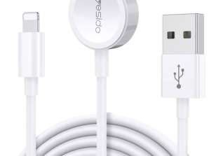 Câble de charge USB Chargeur inductif magnétique 2en1 pour Apple W