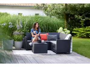 Korfu 5-Seater Outdoor Corner Lounge Set, 59 Sets Available, Located in The Netherlands, Ex-VAT and Ex-Works Pricing