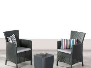 Napoli 3-Pieces Outdoor Balcony Set - Brand New, 193 Sets Available, Located in The Netherlands