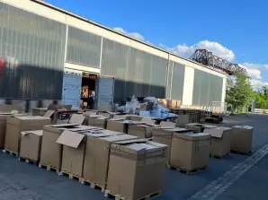 Mix pallets, elektrisch, keuken, thuis, kinderen, retouren, volle vrachtwagen 30 pallets met vermelding