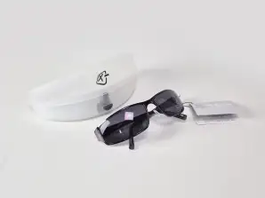 Gunmetal Xsun zonnebril in harde brillenkoker