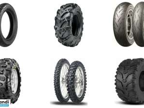 Lot of 118 units of New Motorcycle and Quad Tyres with Packaging