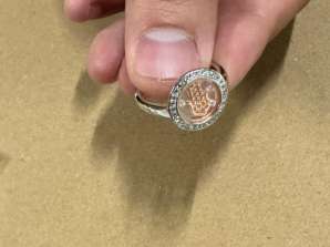 Stock papuošalai Naujas gamykloje supakuotas sidabras 925 Rodžiu dengtas paauksuotas žiedas auskarai Apyrankės Karoliai