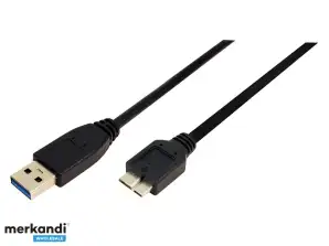 LogiLink kábel USB 3.0 csatlakozó A >B Micro 2x csatlakozó 1m CU0026