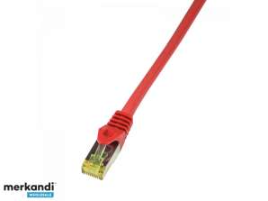 Cablu patch LogiLink Cat.6A 500MHz S/FTP rosu 5m Certificat GHMT CQ5074S