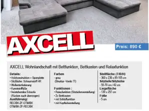 НОВИНКА в ассортименте - угловой диван и гостиная Axcell с множеством функций
