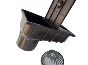 Rezervoar za sedimentacijo žleba, čistilo, revizija, odtok dna jaška fi 110 mm, rjava barva, paleta (280 kosov)