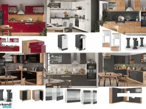 Smíšený kuchyňský nábytek na paletách - Neověřené vrácení - Pouze export!