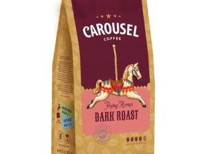 Karuseļa lidojošie zirgi Dark Roast kafijas pupiņas 1kg